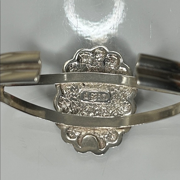 NWOT Sterling Silver Multi Gemstone Mosaic Cuff Bracelet By Carolyn Pollack Boho - Picture 8 of 10